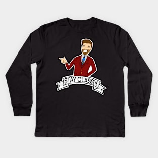 STAY CLASSY EVERYONE Kids Long Sleeve T-Shirt